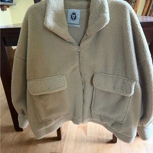 Urban Outfitters Tan Teddy Jacket